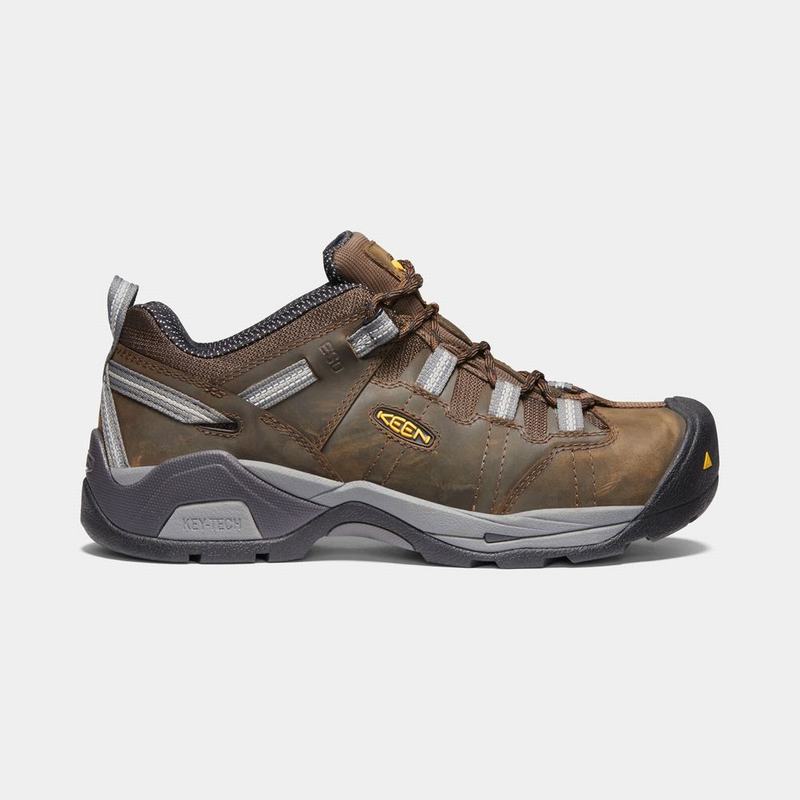 Zapatos De Trabajo Keen Detroit Xt Esd Steel Toe Para Hombre Marrom - Zapatos Keen Mexico (625347-PV